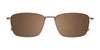 OAK NYC O3010 Eyeglasses with Clip-on Sunglasses | Size 55 / Matt Dark Brown & Matt Brown