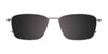 OAK NYC O3010 Eyeglasses with Clip-on Sunglasses | Size 55 / Clip Only (Color №020)