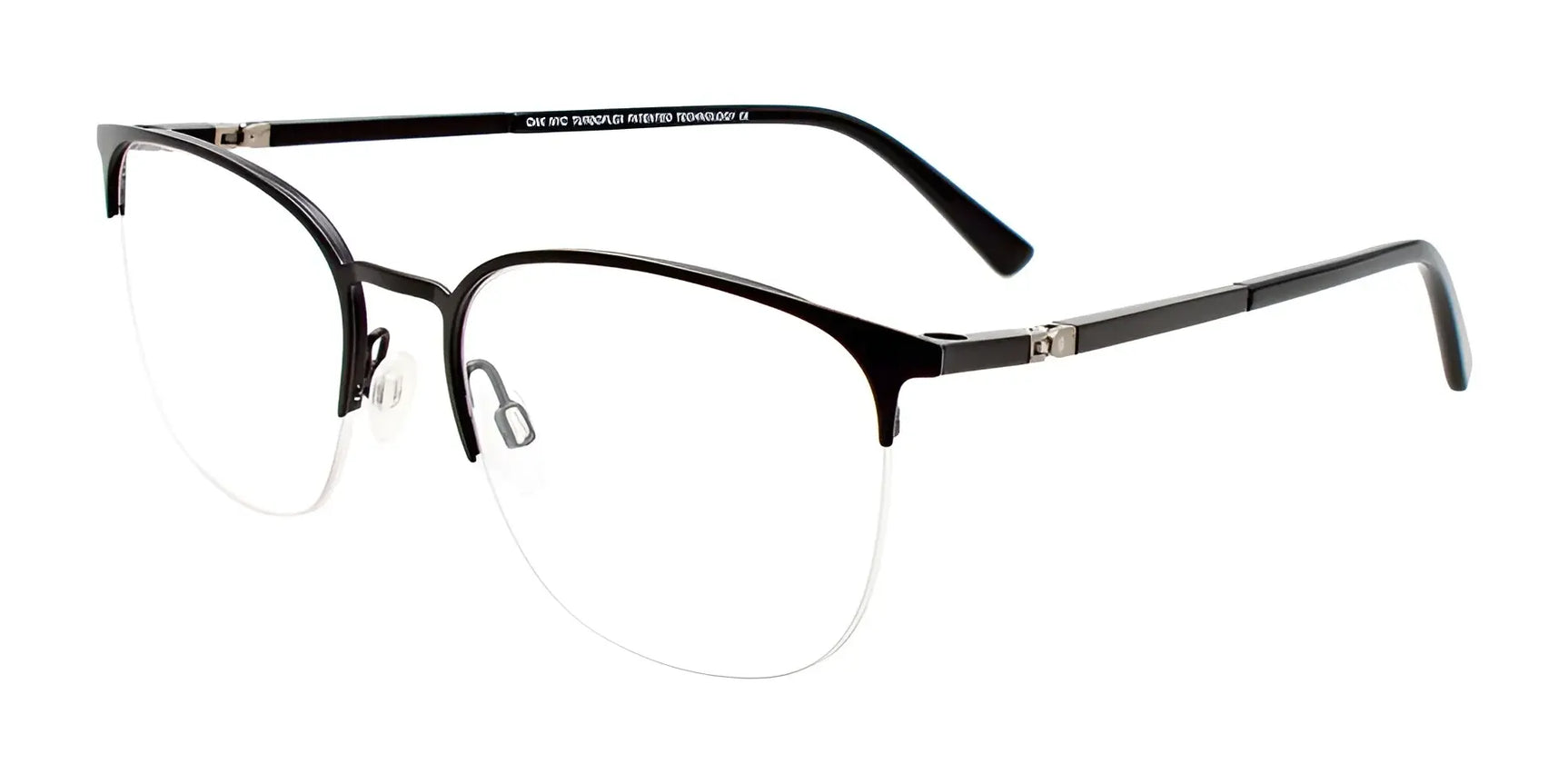 OAK NYC O3011 Eyeglasses with Clip-on Sunglasses Matt Black OAK NYC O3011 Eyeglasses with Clip-on Sunglasses Matt Black