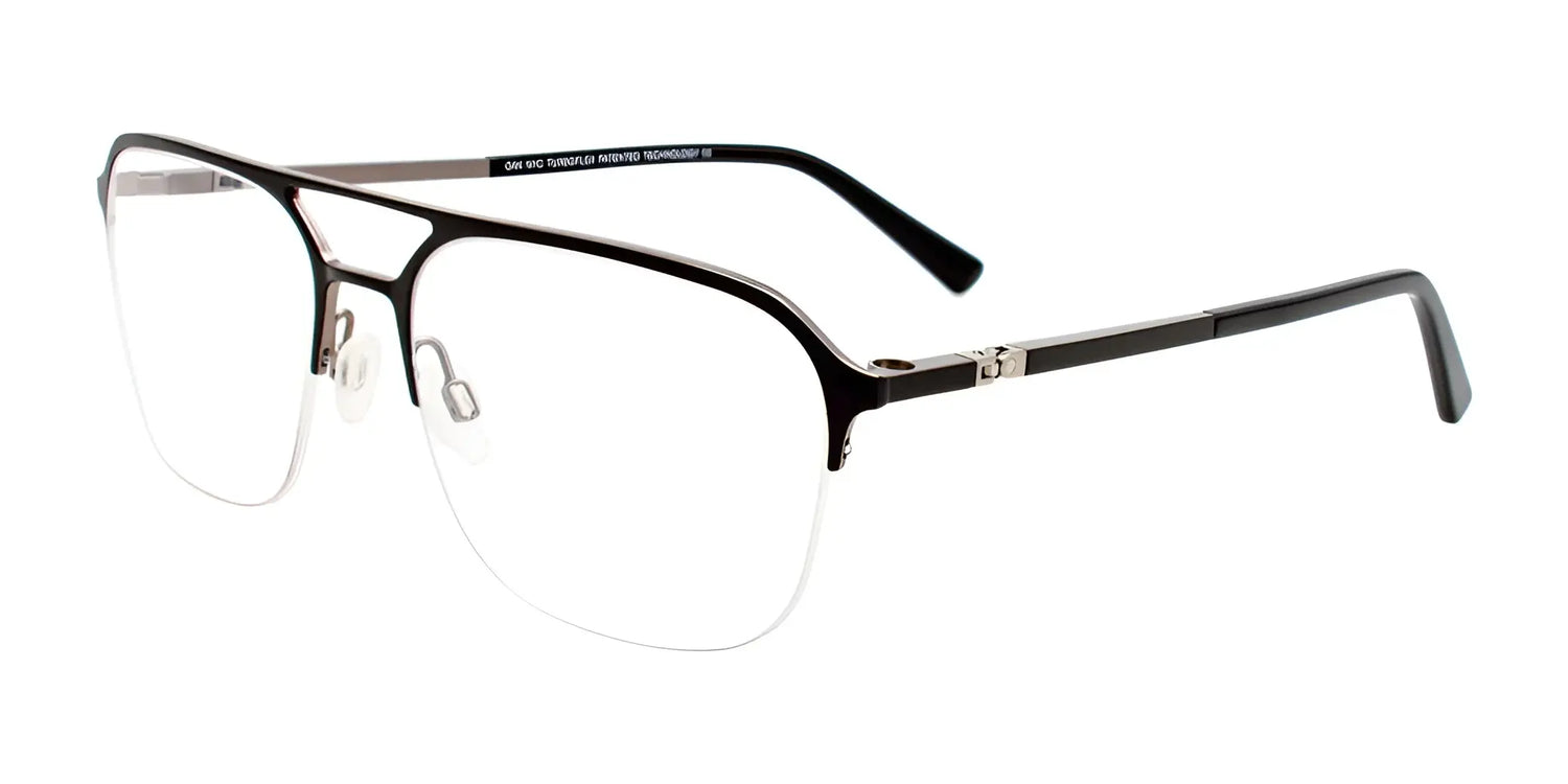 OAK NYC O3012 Eyeglasses with Clip-on Sunglasses Matt Black OAK NYC O3012 Eyeglasses with Clip-on Sunglasses Matt Black