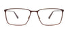 OAK NYC O3013 Eyeglasses with Clip-on Sunglasses | Size 58 / Sat Brown & Light Brown/Sat Brown & Light Brown