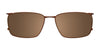 OAK NYC O3013 Eyeglasses with Clip-on Sunglasses | Size 58 / Clip Only (Color №010)