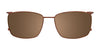 OAK NYC O3016 Eyeglasses with Clip-on Sunglasses | Size 53 / Clip Only (Color №010)