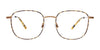 OAK NYC O3021 Eyeglasses with Clip-on Sunglasses | Size 50 / Blue Tortoise