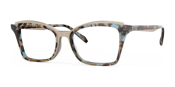 OGI AGATE Eyeglasses | Size 52 / Almond Sky Tortoise