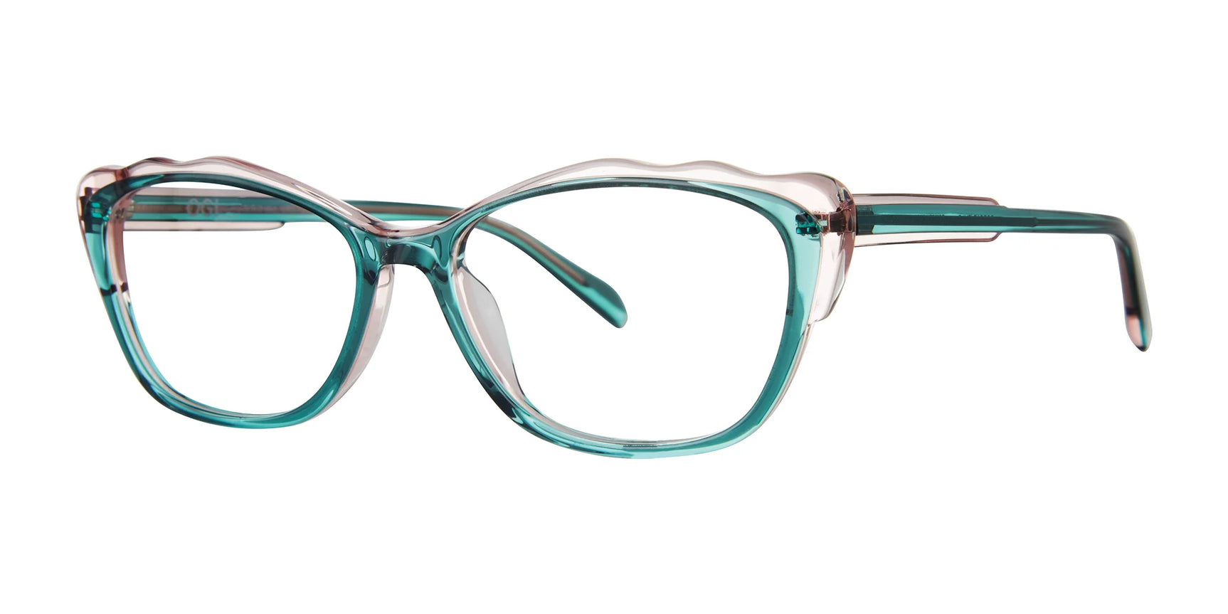 OGI BOBCAT Eyeglasses Emerald Blush OGI BOBCAT Eyeglasses Emerald Blush