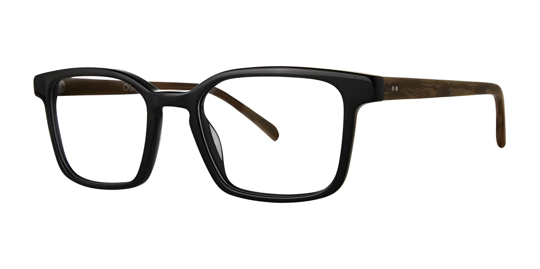 OGI DYLAN Eyeglasses Black / Wood OGI DYLAN Eyeglasses Black / Wood