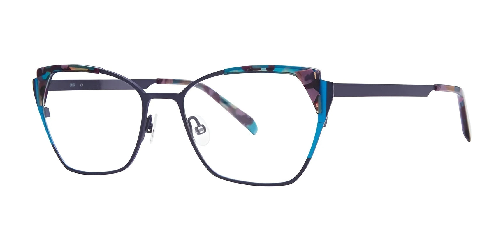 OGI GOSH Eyeglasses Turquoise Tortoise OGI GOSH Eyeglasses Turquoise Tortoise
