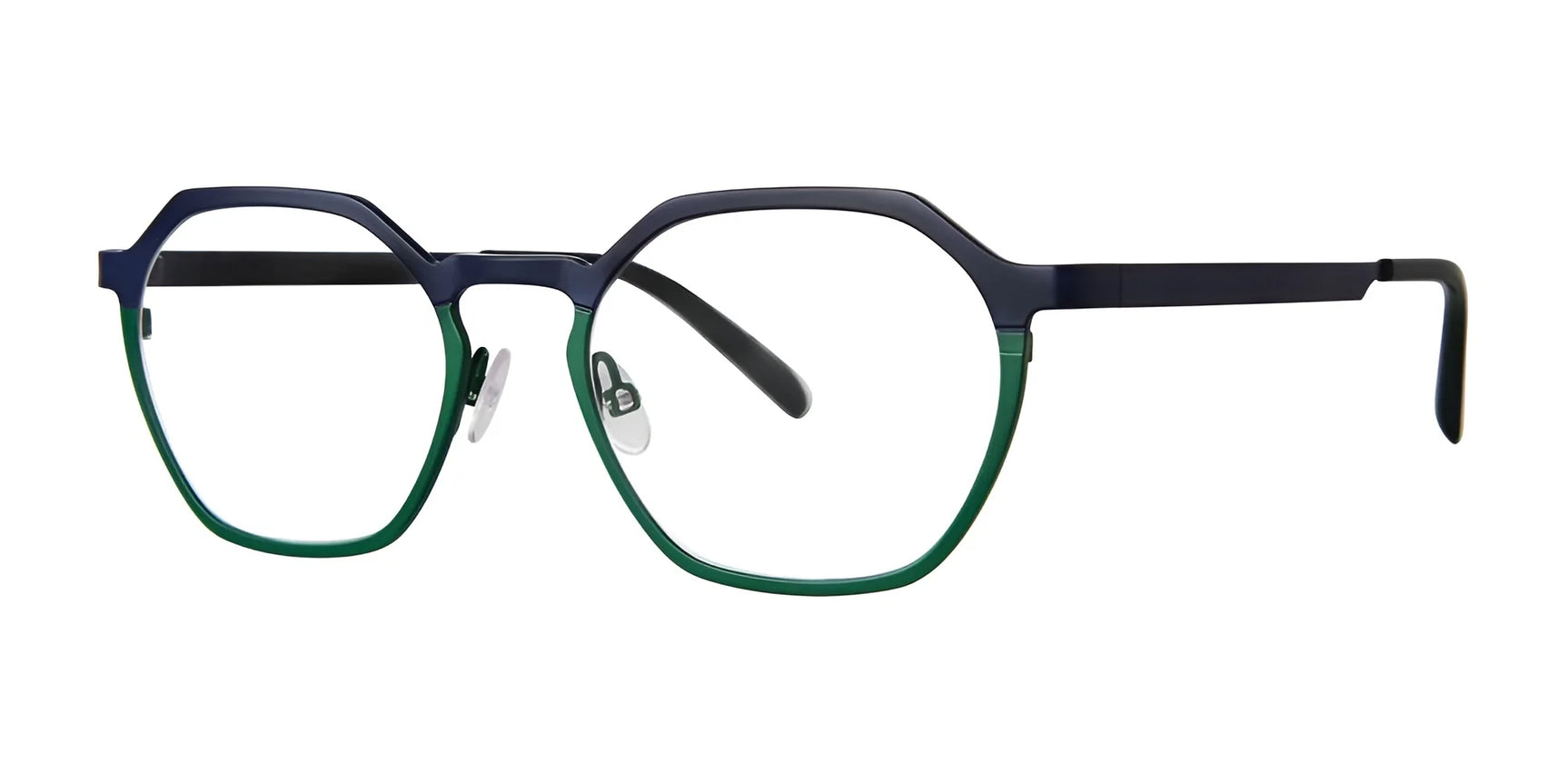 OGI GREAT LAKES Eyeglasses Navy Green Split OGI GREAT LAKES Eyeglasses Navy Green Split
