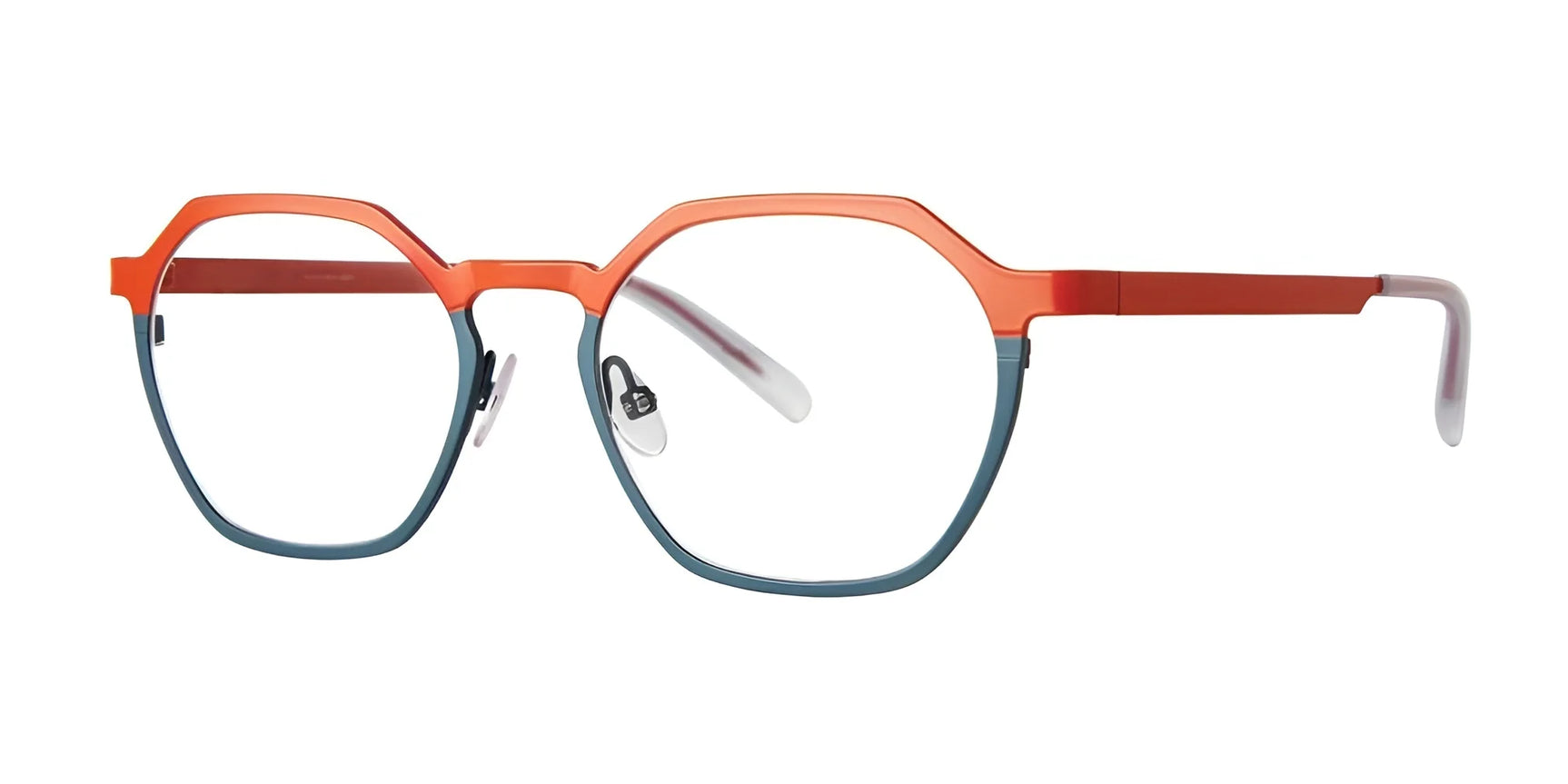 OGI GREAT LAKES Eyeglasses Grey Orange Split OGI GREAT LAKES Eyeglasses Grey Orange Split
