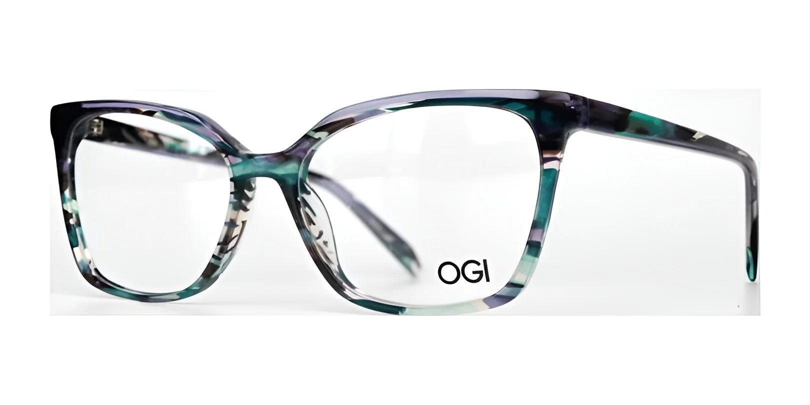 OGI HAPPY TO HELP Eyeglasses Jade Violet Horn OGI HAPPY TO HELP Eyeglasses Jade Violet Horn