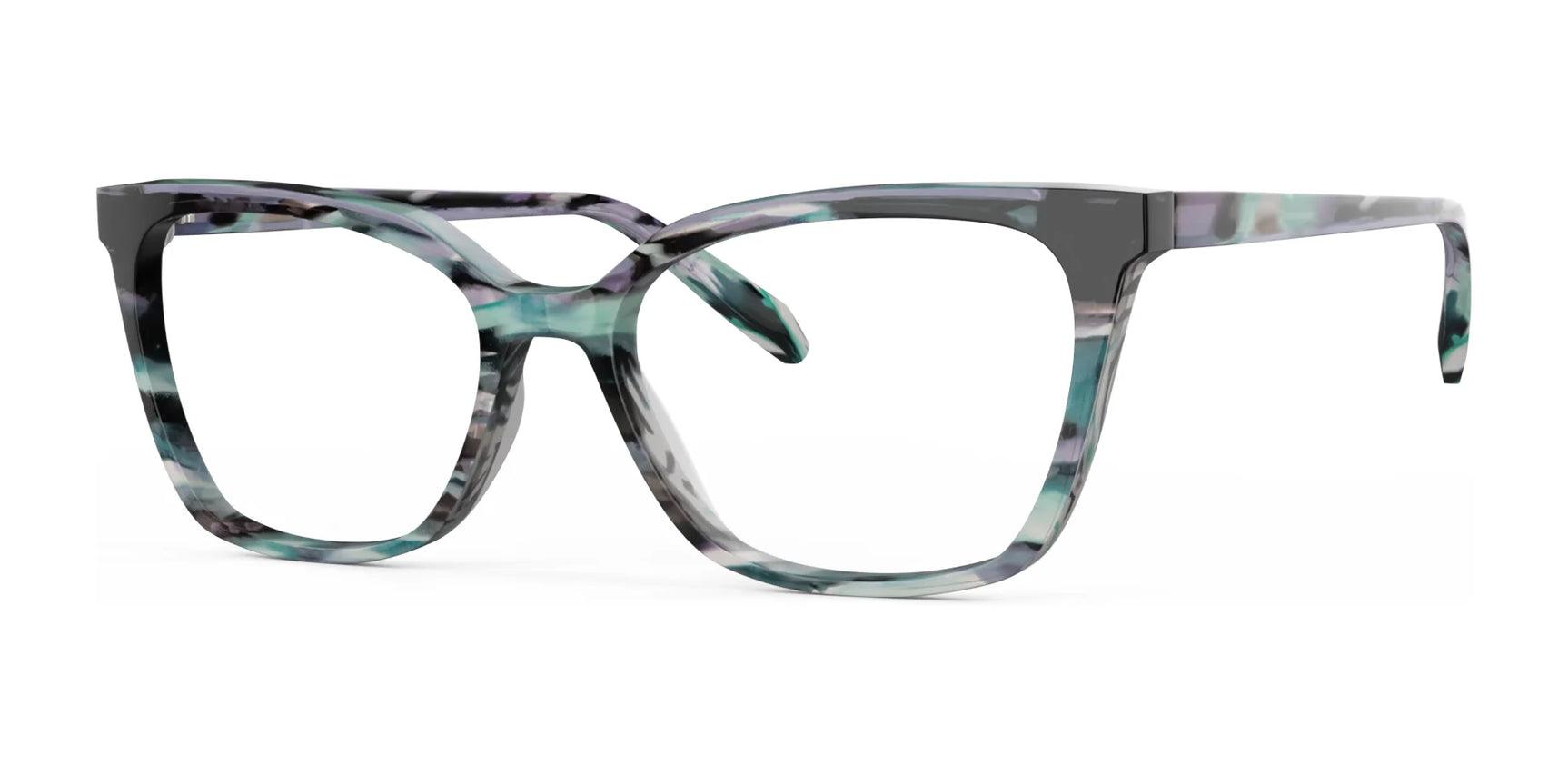OGI HAPPY TO HELP Eyeglasses Jade Violet Horn OGI HAPPY TO HELP Eyeglasses Jade Violet Horn