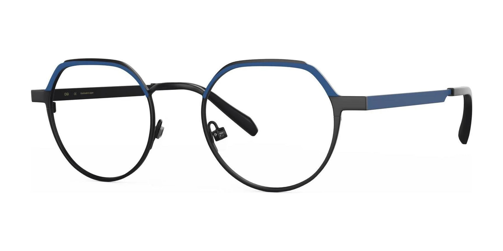 OGI HOGWASH Eyeglasses Matte Black Blue Velour OGI HOGWASH Eyeglasses Matte Black Blue Velour
