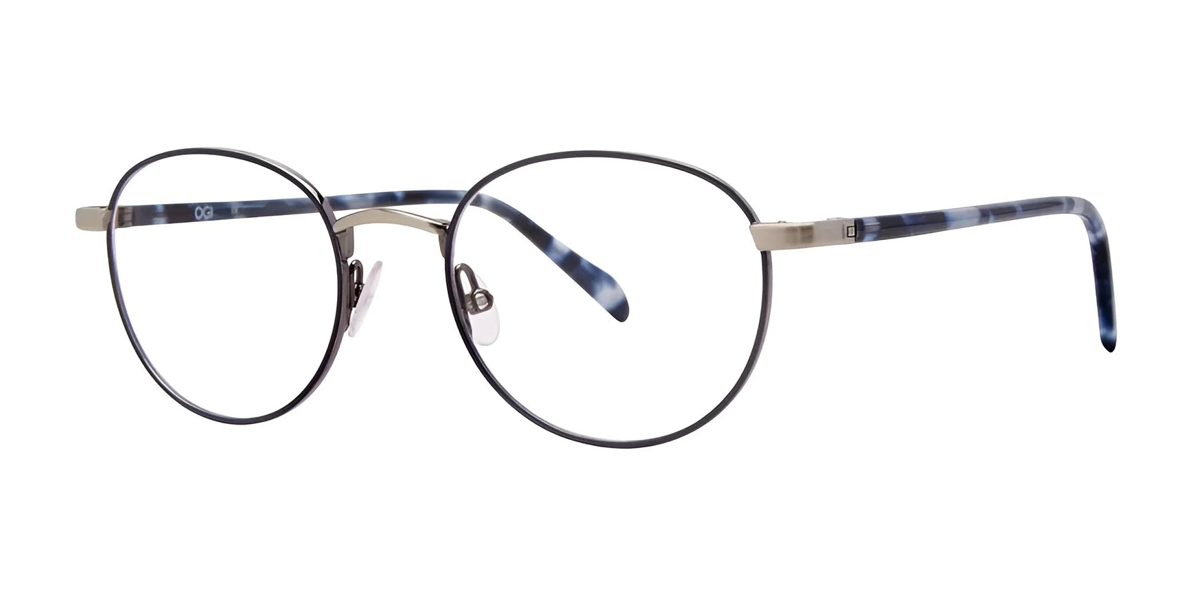 OGI Kids LONGSHIP Eyeglasses Navy Silver OGI Kids LONGSHIP Eyeglasses Navy Silver