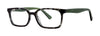 OGI Kids Ok341 Eyeglasses / Black Ice / Broccoli Green / Size 46