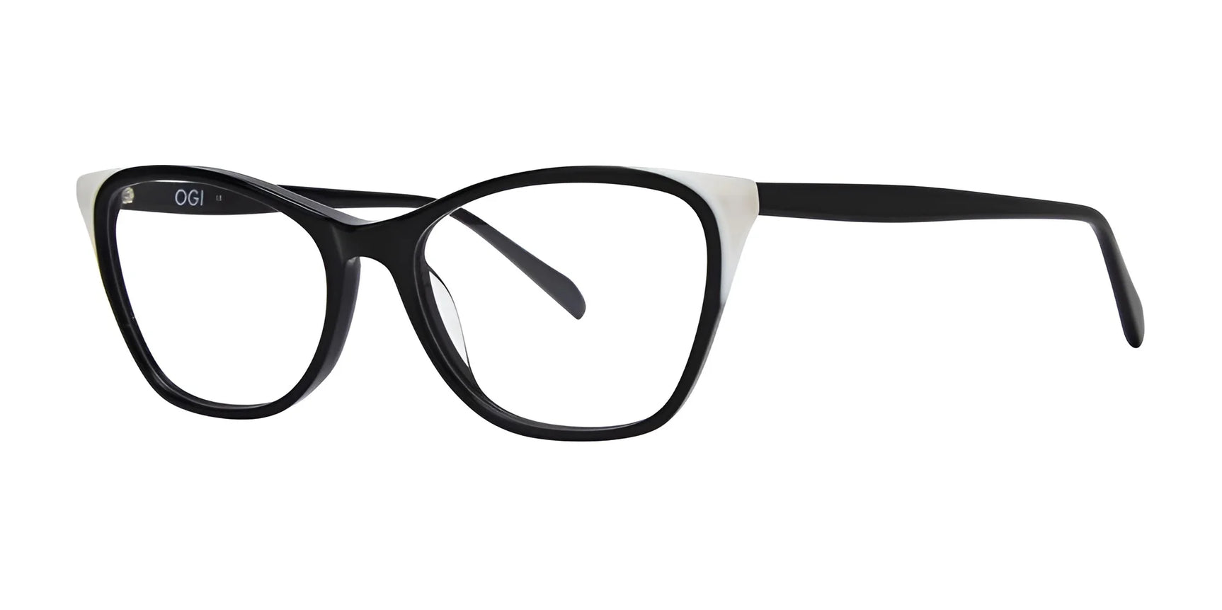OGI MUAH Eyeglasses Black And White Ivory OGI MUAH Eyeglasses Black And White Ivory
