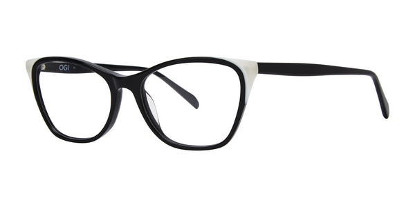 OGI MUAH Eyeglasses | Size 53 / Black And White Ivory