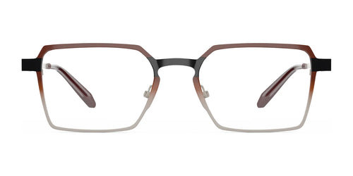 OGI MUCH OBLIGED Eyeglasses / Size 51 / Black Fire Hue