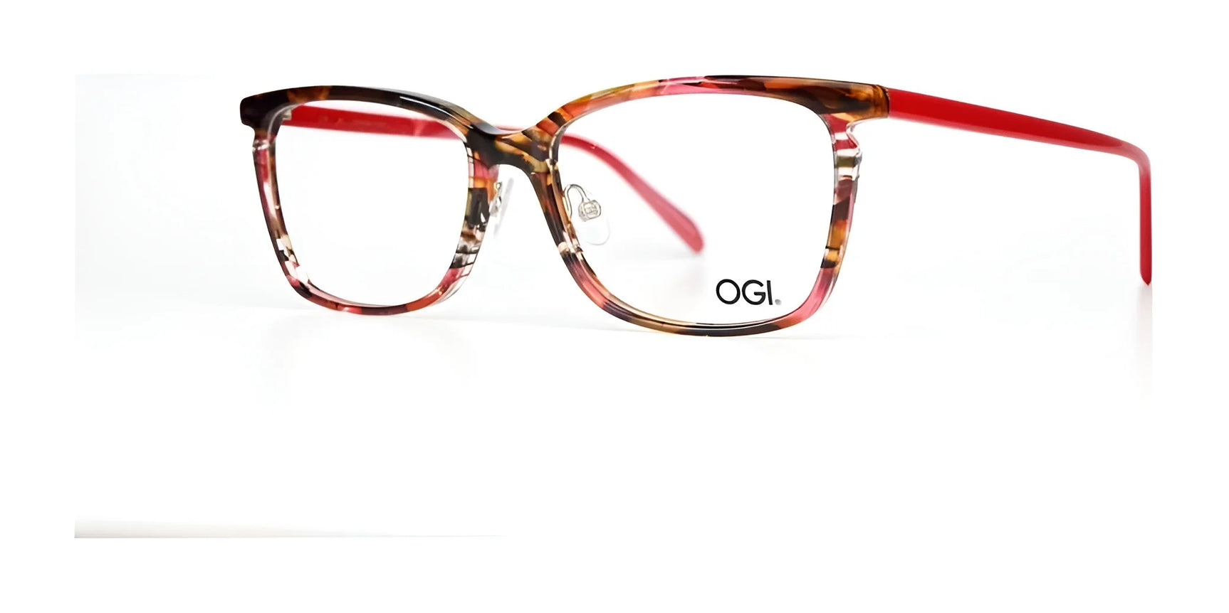 OGI MY OH MY Eyeglasses Red Gold Waves OGI MY OH MY Eyeglasses Red Gold Waves