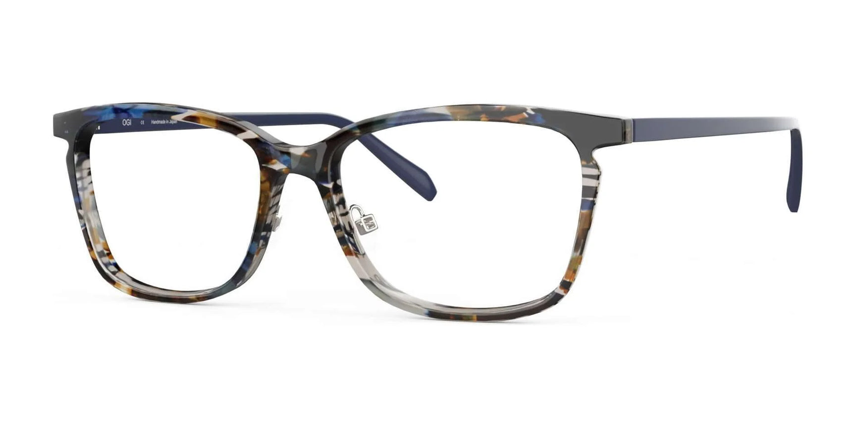 OGI MY OH MY Eyeglasses Blue Brown Waves OGI MY OH MY Eyeglasses Blue Brown Waves