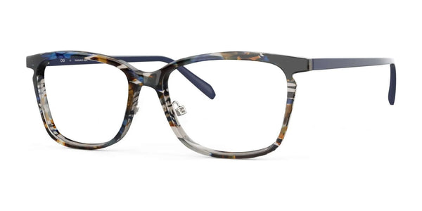 OGI MY OH MY Eyeglasses | Size 55 / Blue Brown Waves