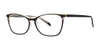 OGI NEED A PUSH Eyeglasses | Size 54 / Black/Ivory Crystal