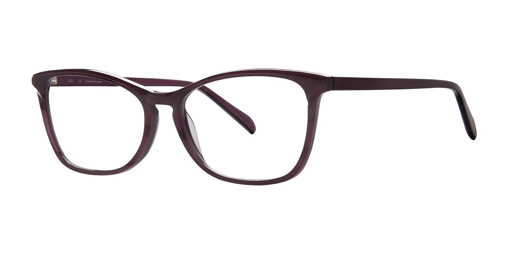 OGI NEED A PUSH Eyeglasses Raspberry Truffle Horn OGI NEED A PUSH Eyeglasses Raspberry Truffle Horn