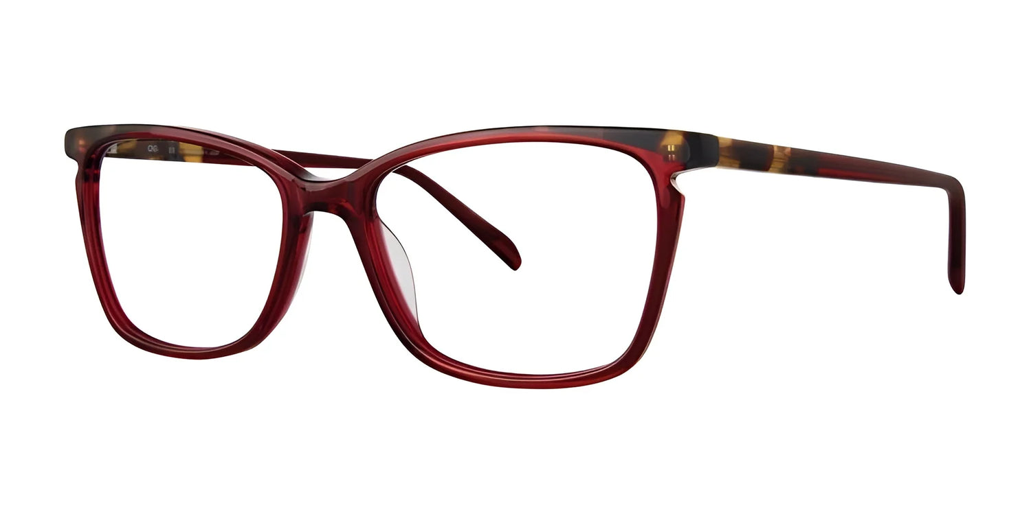 OGI OH FOR CUTE Eyeglasses Burgundy Tortoise OGI OH FOR CUTE Eyeglasses Burgundy Tortoise