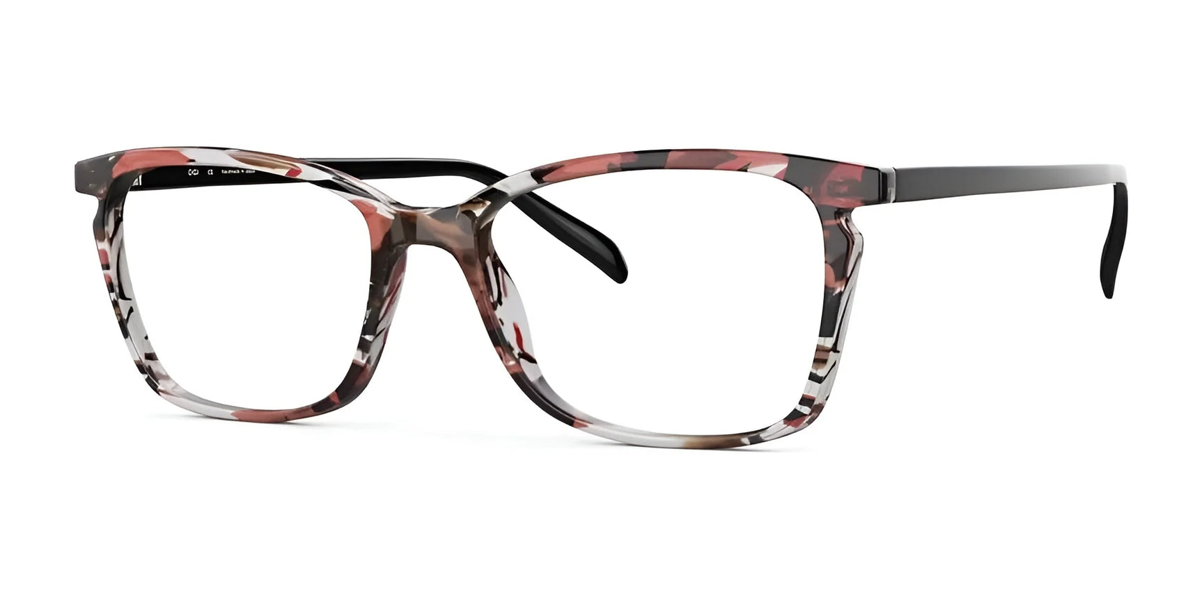 OGI OH MY Eyeglasses Black Red Waves OGI OH MY Eyeglasses Black Red Waves