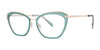 OGI PIECE OF PIE Eyeglasses | Size 53 / Emerald/Rose Gold