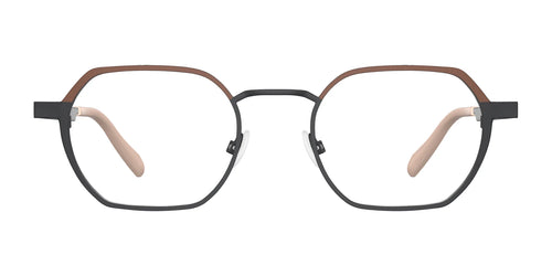 OGI SCOOCH Eyeglasses / Size 48 / Black Tan