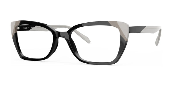 OGI SCULPTURE GARDEN Eyeglasses | Size 56 / Black Ivory