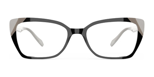 OGI SCULPTURE GARDEN Eyeglasses / Size 56 / Black Ivory