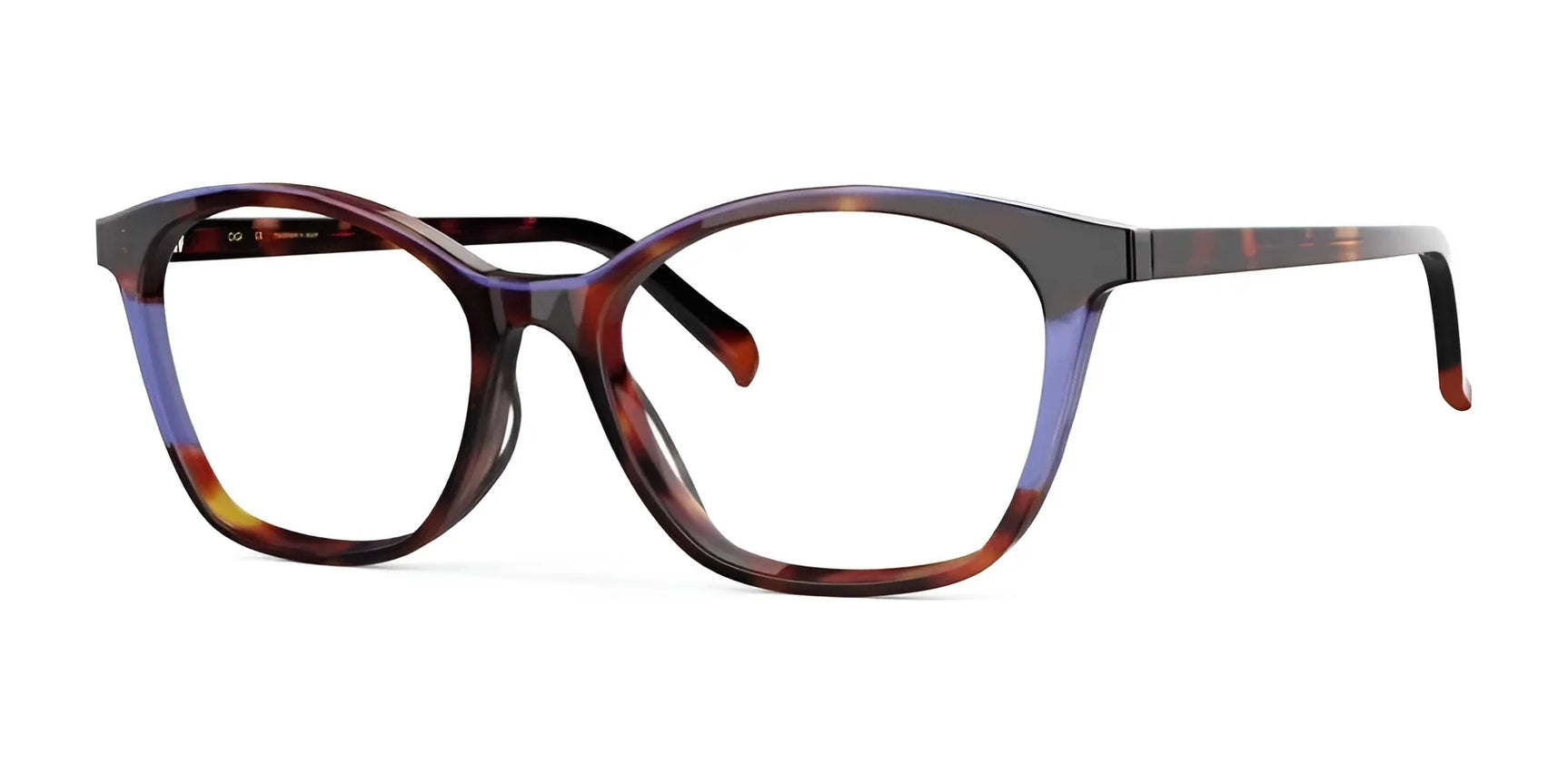 OGI TRES CHIC Eyeglasses Amber Lilac OGI TRES CHIC Eyeglasses Amber Lilac