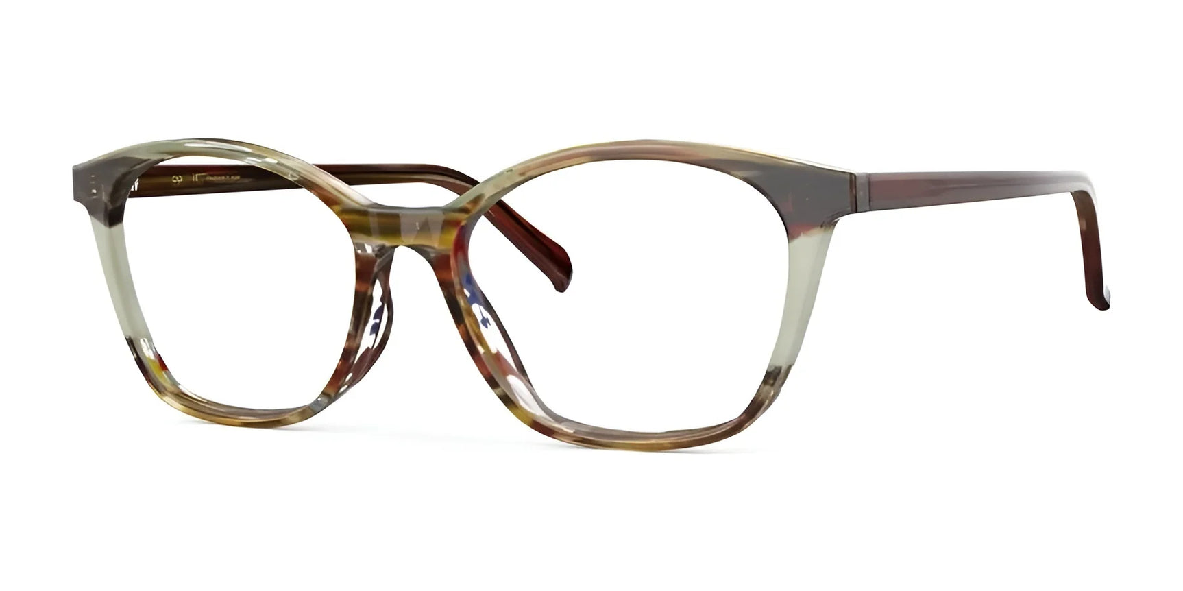 OGI TRES CHIC Eyeglasses Lime Tortoise OGI TRES CHIC Eyeglasses Lime Tortoise
