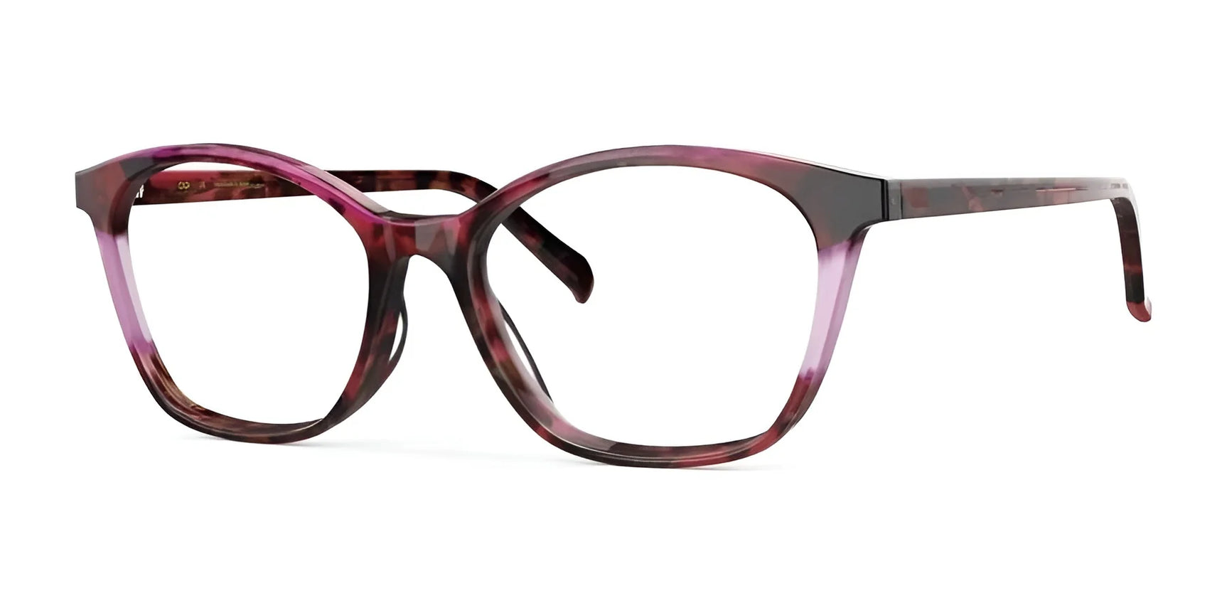 OGI TRES CHIC Eyeglasses Magenta Tortoise OGI TRES CHIC Eyeglasses Magenta Tortoise