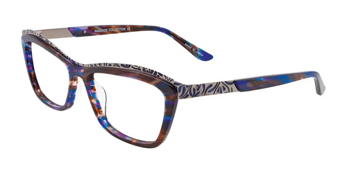 Paradox P5014 Eyeglasses / Size 52 / Marbled Blue & Brown/Silver & Blue