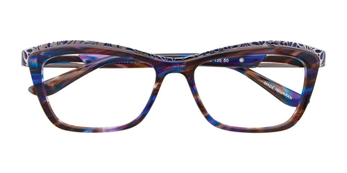 Paradox P5014 Eyeglasses / Size 52 / Marbled Blue & Brown/Silver & Blue