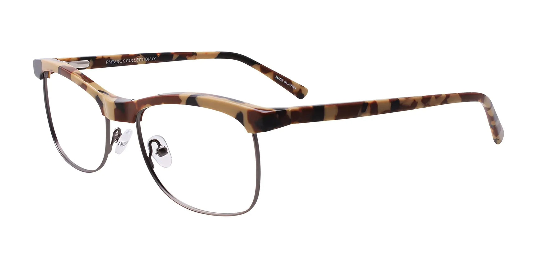 Paradox P5019 Eyeglasses Brown & Beige & Dark Brown & Steel Paradox P5019 Eyeglasses Brown & Beige & Dark Brown & Steel
