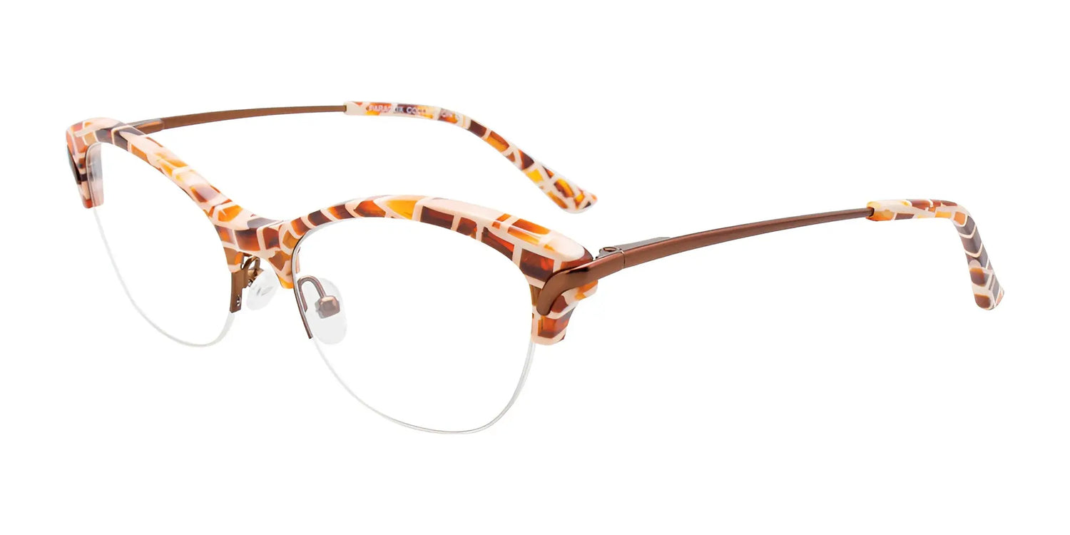Paradox P5043 Eyeglasses Brown & White Paradox P5043 Eyeglasses Brown & White
