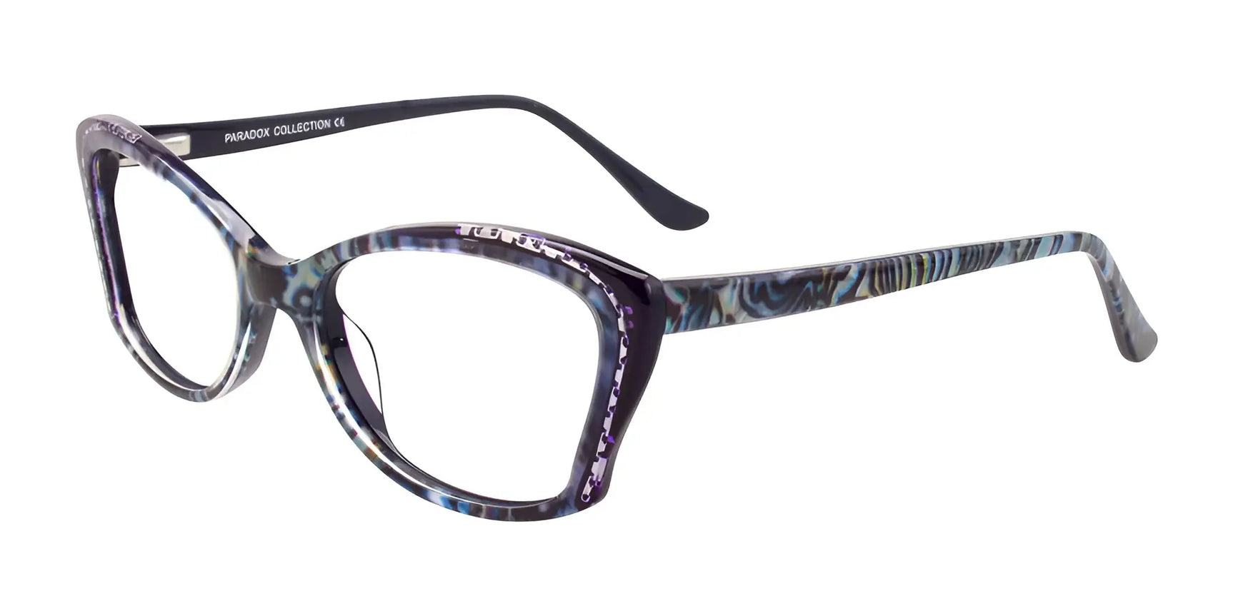 Paradox P5045 Eyeglasses Dark Blue & Purple & Marbled Pearl Blue Paradox P5045 Eyeglasses Dark Blue & Purple & Marbled Pearl Blue