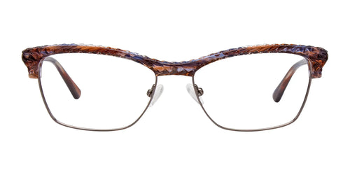 Paradox P5048 Eyeglasses / Size 54 / Marbled Brown & Dark Grey