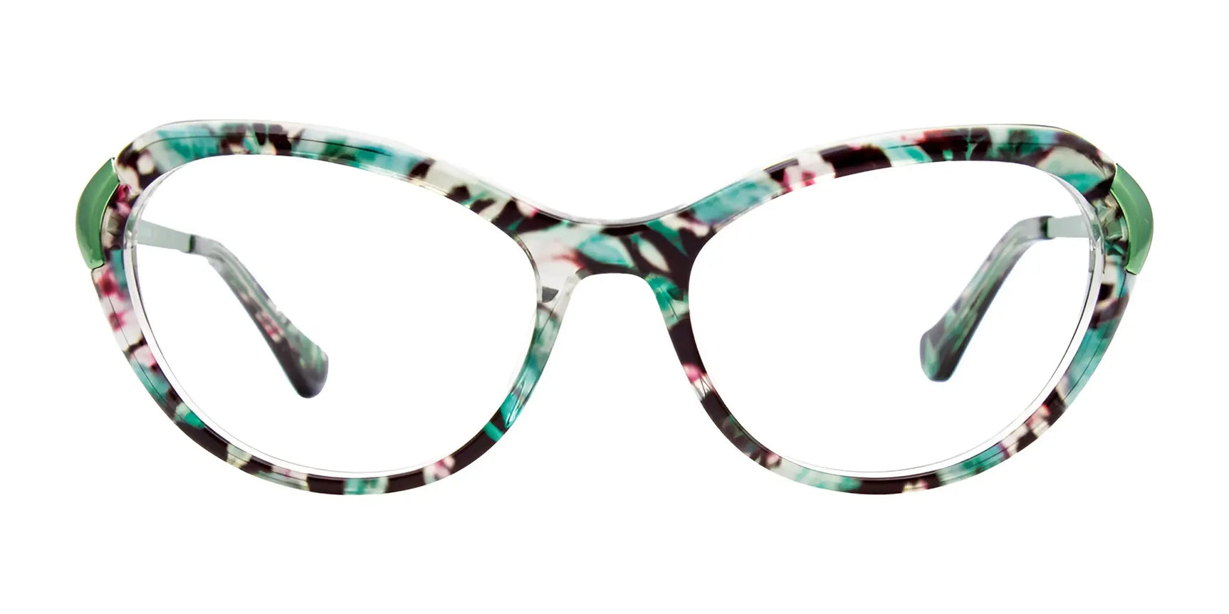 Add bold flair to your style with Paradox P5050 Eyeglasses | Size 52—prescription-ready cat-eye frames from Paradox, featuring a vibrant marbled pattern in green, black, pink, and white. Add bold flair to your style with Paradox P5050 Eyeglasses | Size 52—prescription-ready cat-eye frames from Paradox, featuring a vibrant marbled pattern in green, black, pink, and white.