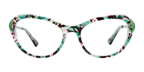 Paradox P5050 Eyeglasses / Size 52 / Green Marbled & Green