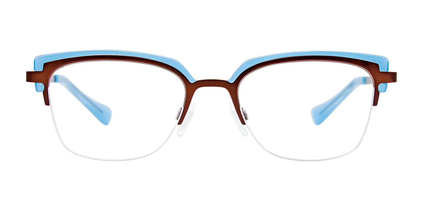 The Paradox P5054 Eyeglasses | Size 50 feature brown rims, light blue top accents, and clear lenses for a stylish look. These Paradox frames are prescription ready. The Paradox P5054 Eyeglasses | Size 50 feature brown rims, light blue top accents, and clear lenses for a stylish look. These Paradox frames are prescription ready.