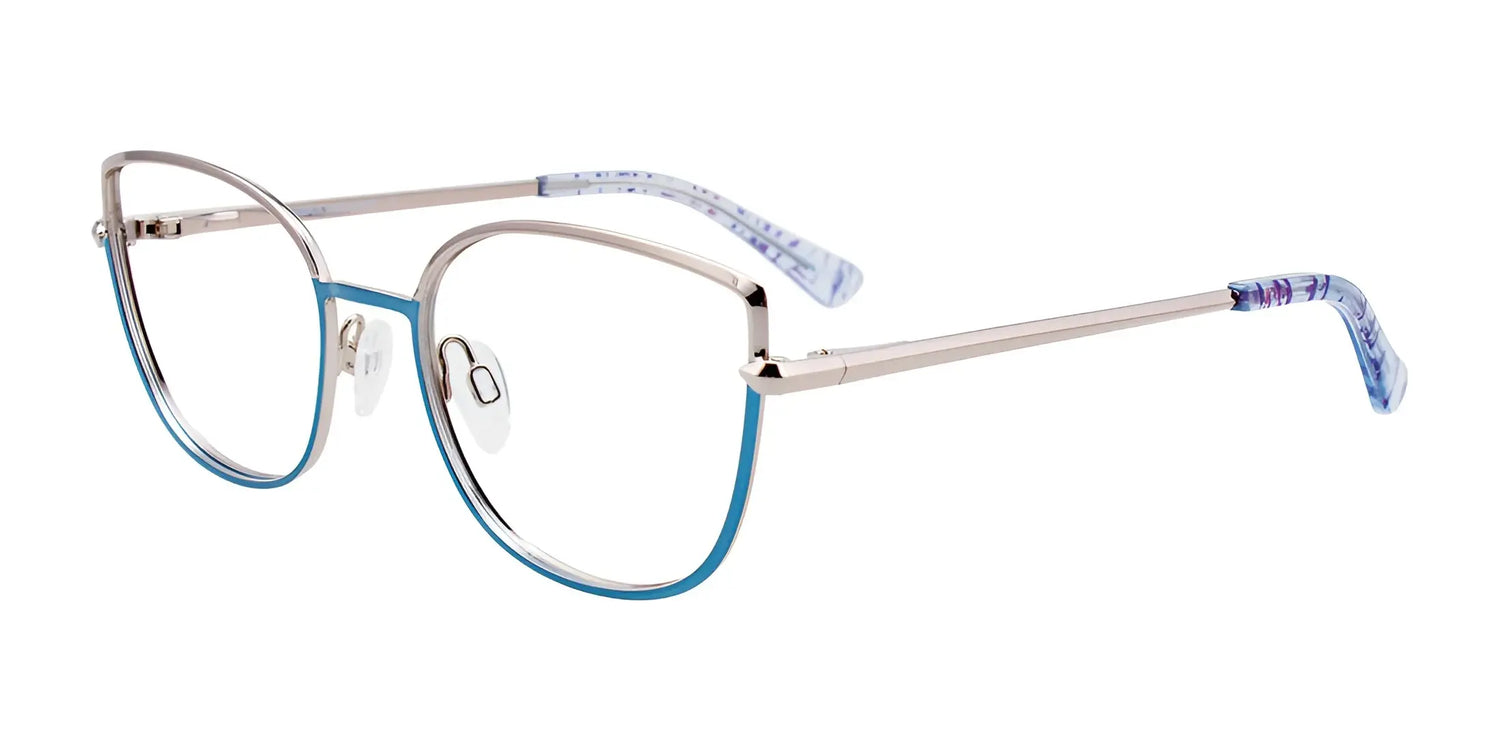 Paradox P5069 Eyeglasses Shiny Blue & Silver Paradox P5069 Eyeglasses Shiny Blue & Silver