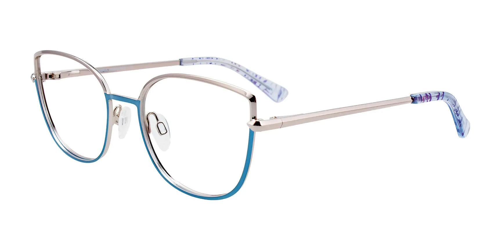 Paradox P5069 Eyeglasses Shiny Blue & Silver Paradox P5069 Eyeglasses Shiny Blue & Silver