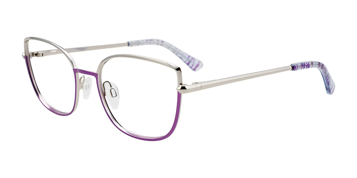 Paradox P5069 Eyeglasses Shiny Purple & Silver Paradox P5069 Eyeglasses Shiny Purple & Silver