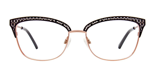 Paradox P5072 Eyeglasses / Size 51 / Satin Black & Rose Gold