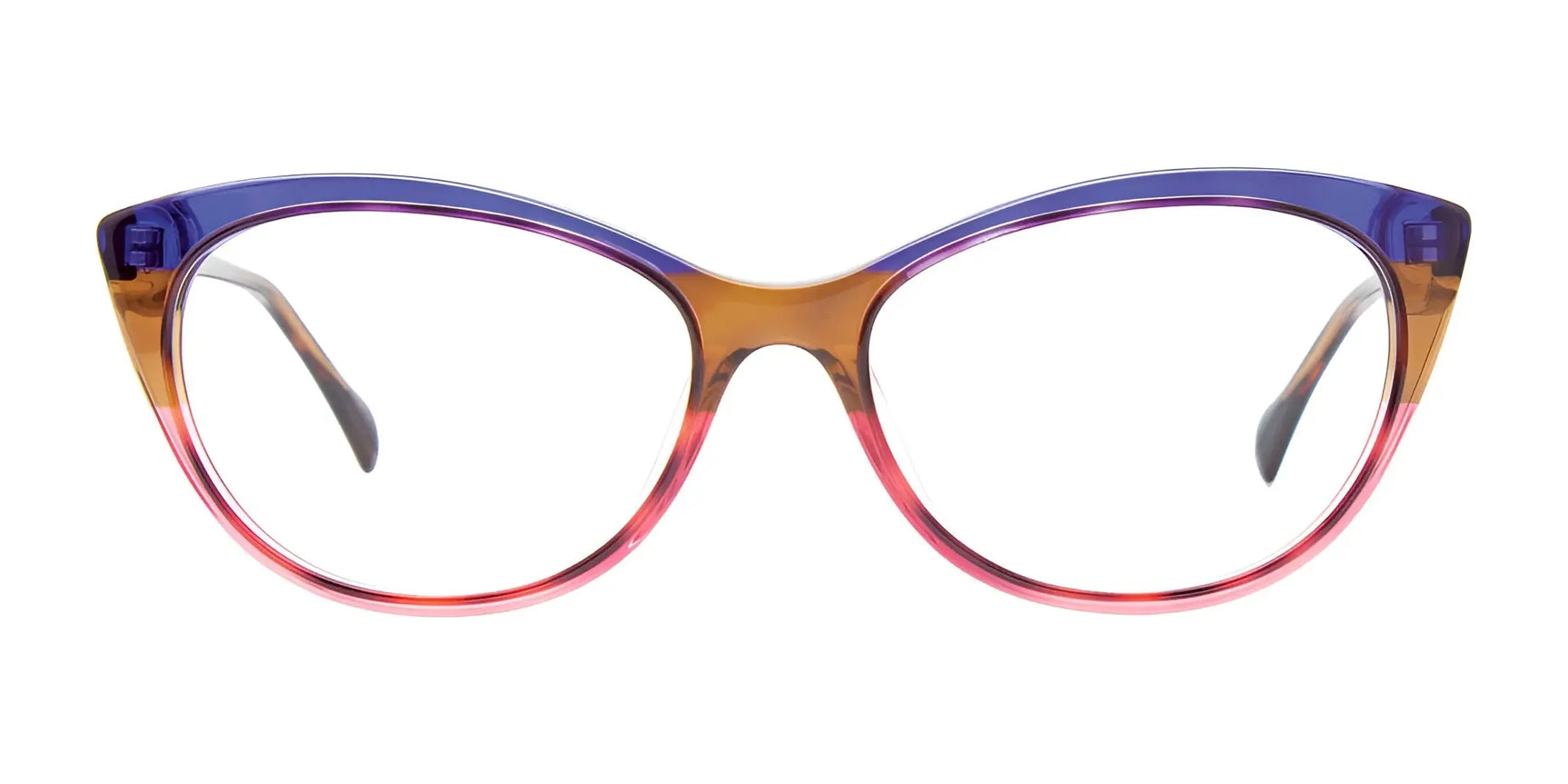 Paradox P5076 Eyeglasses | Size 54 by Paradox feature a chic cat eye shape and a blue-to-brown-and-pink gradient frame, ideal for women seeking standout style. Paradox P5076 Eyeglasses | Size 54 by Paradox feature a chic cat eye shape and a blue-to-brown-and-pink gradient frame, ideal for women seeking standout style.